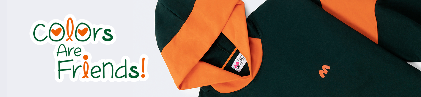 Colorful Hoodie Green